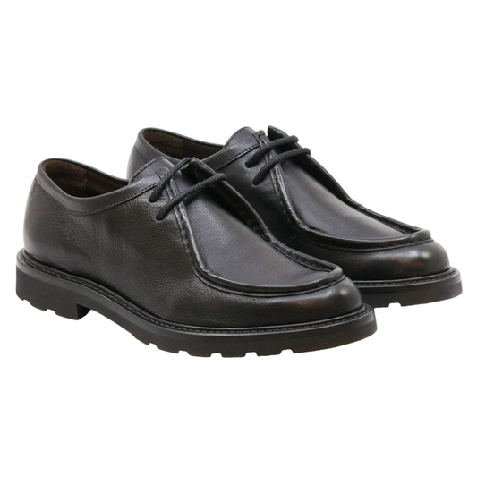 Triver Flight 798 scarpa ingegnere uomo in pelle nera 