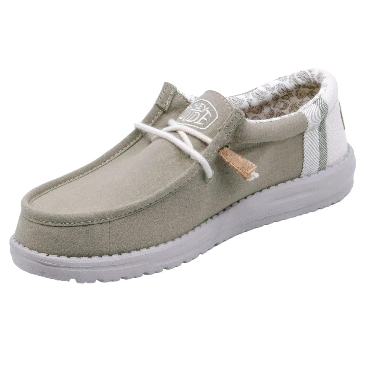 Hey Dude Wally Break Stitch sneaker uomo in verde 