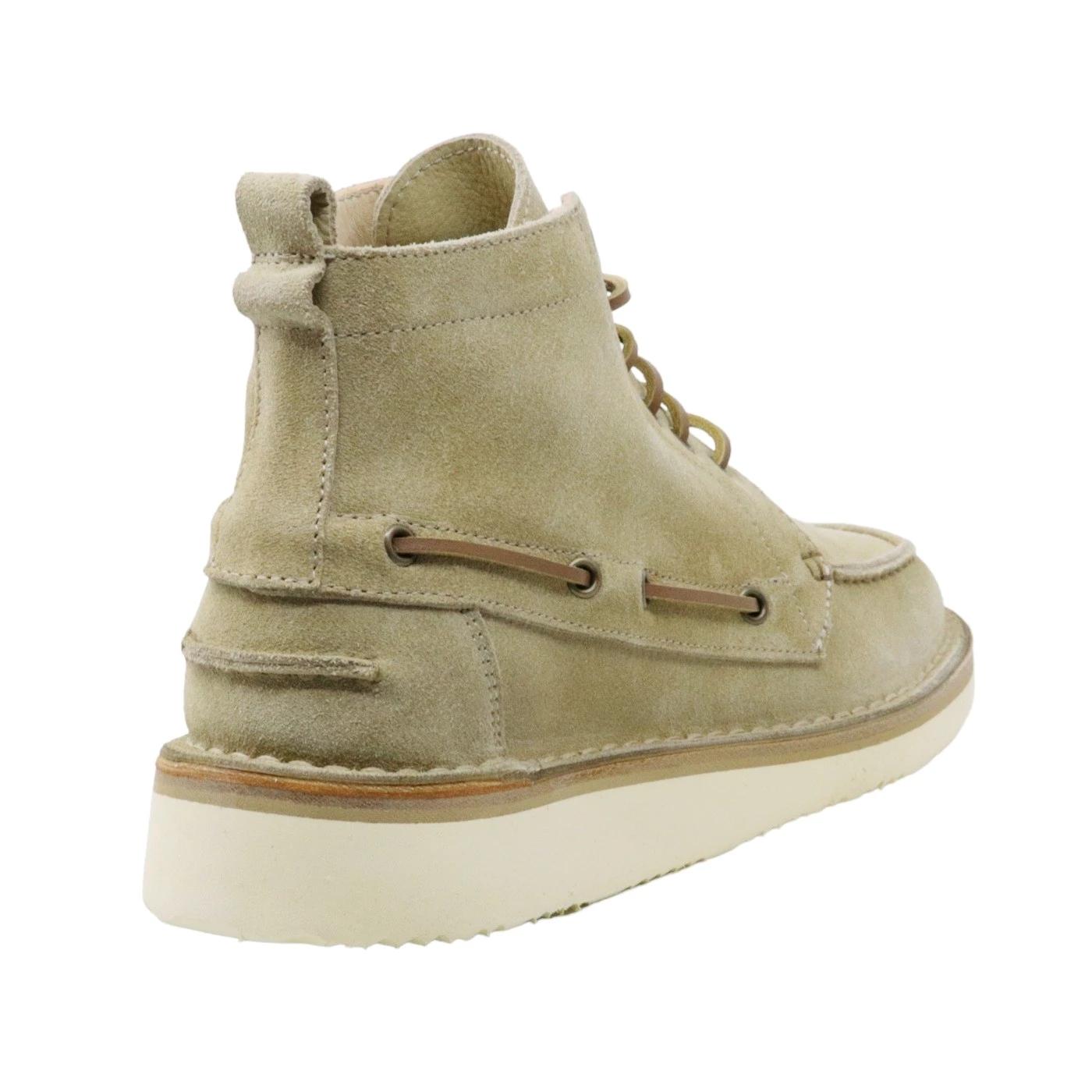 Astorflex Bomaflex stivaletto da uomo in pelle scamosciata di colore ecrù 