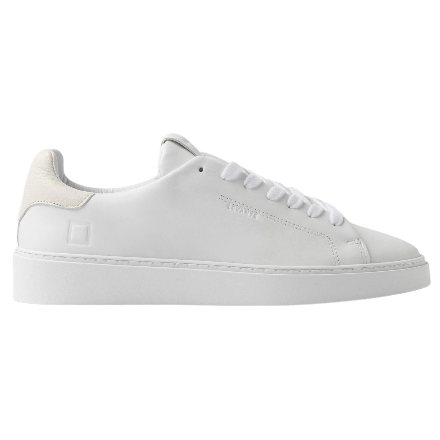 DATE Levante Calf White Ivory LV CA IY sneaker uomo in pelle bianca 