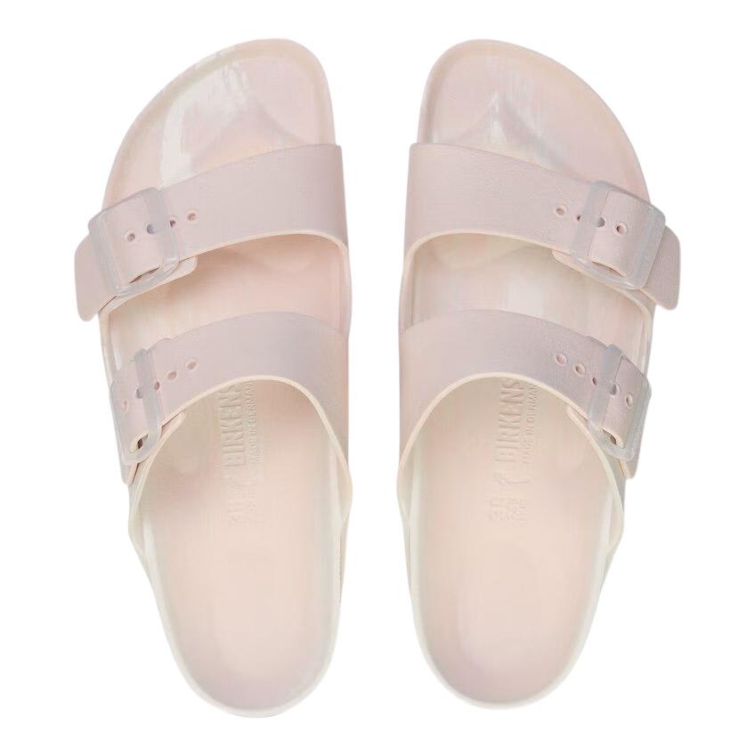 Birkenstock Arizona Eva sandalo plastico in rosa e bianco sfumato 