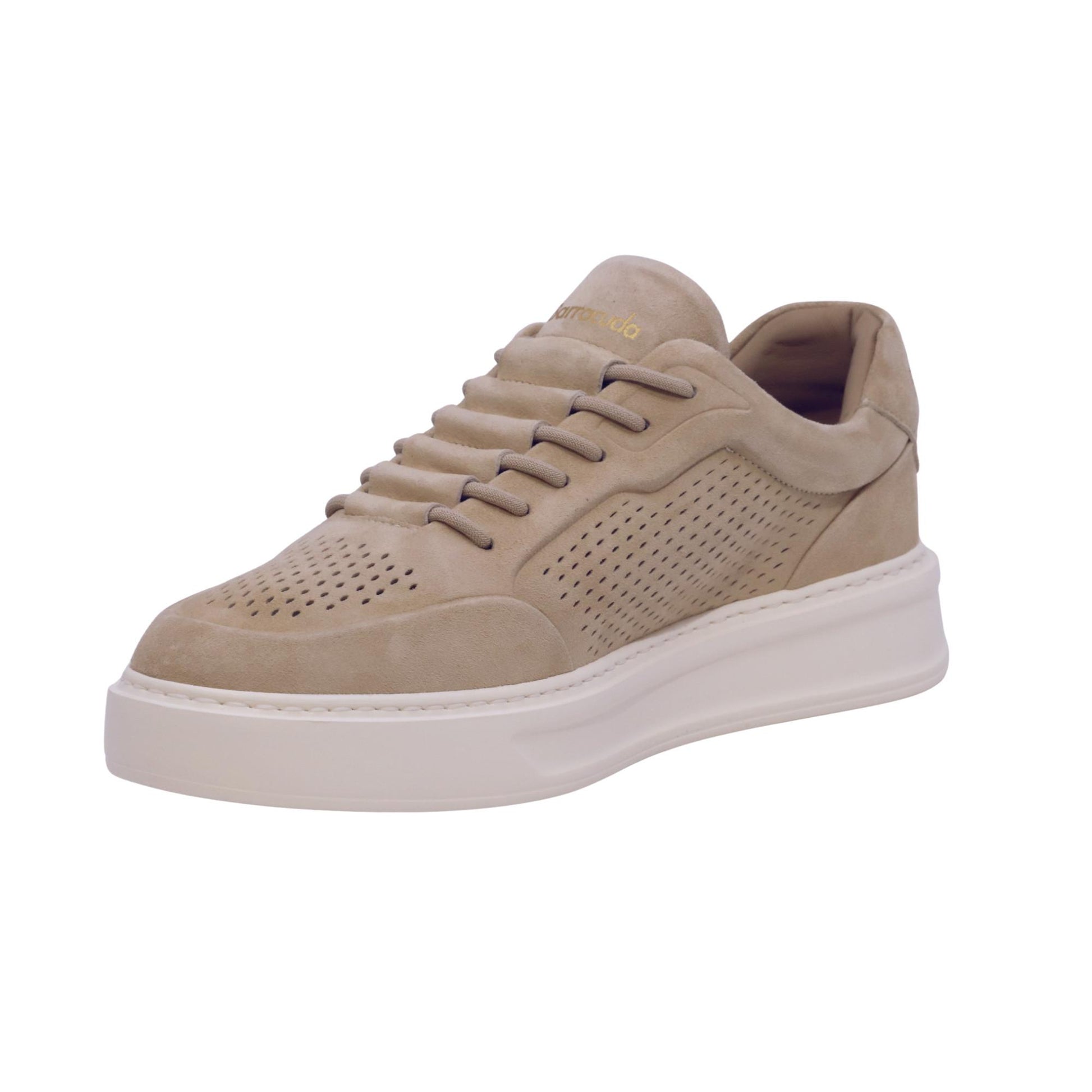 Barracuda Phoenix BU3612 tabacco sneaker in camoscio traforato 