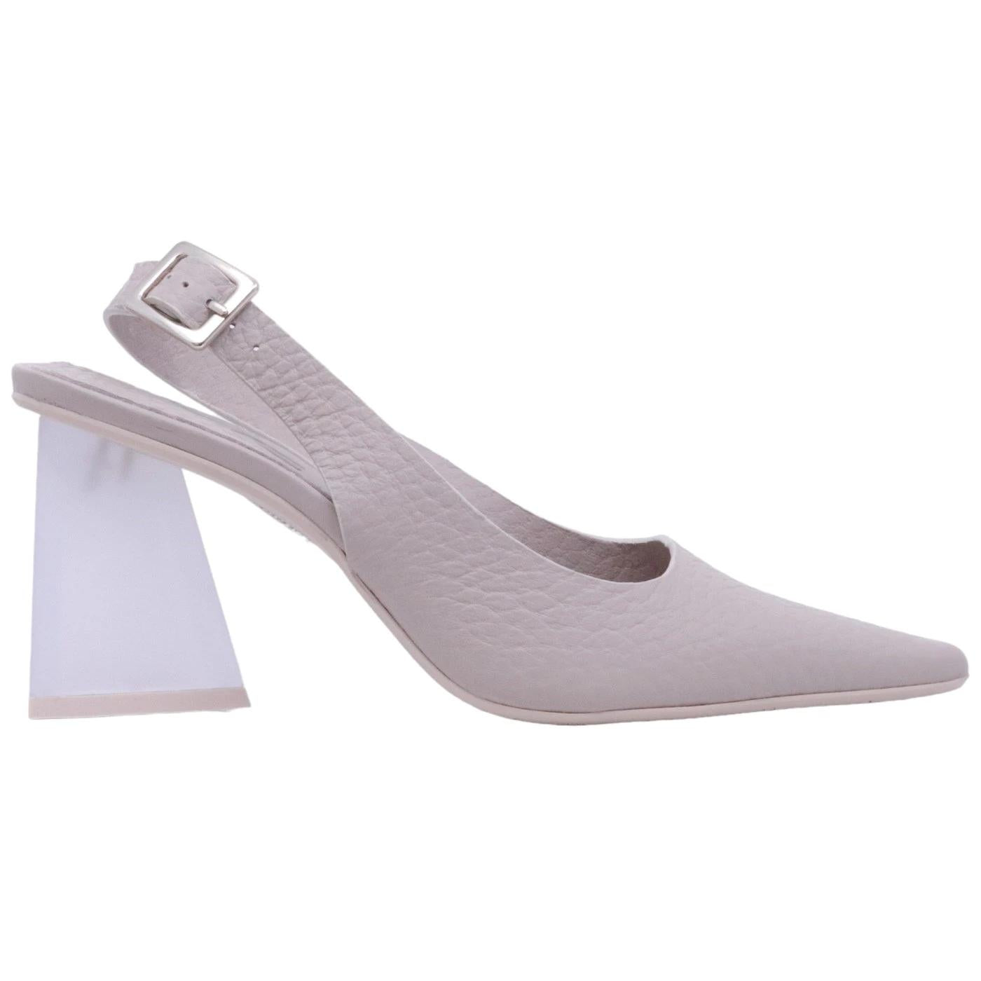 Ras 7636 slingback donna in pelle nude 