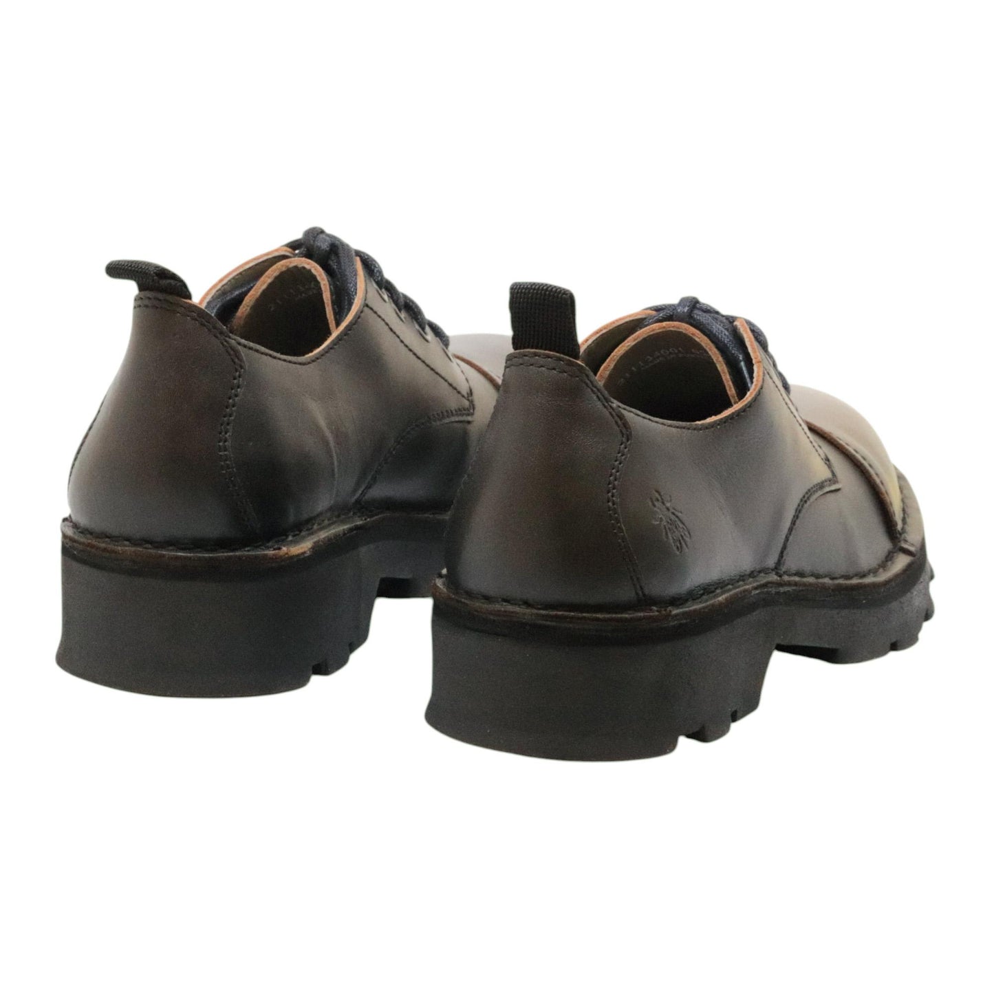 Fly London KLOU134 scarpa stringata uomo in pelle nera 