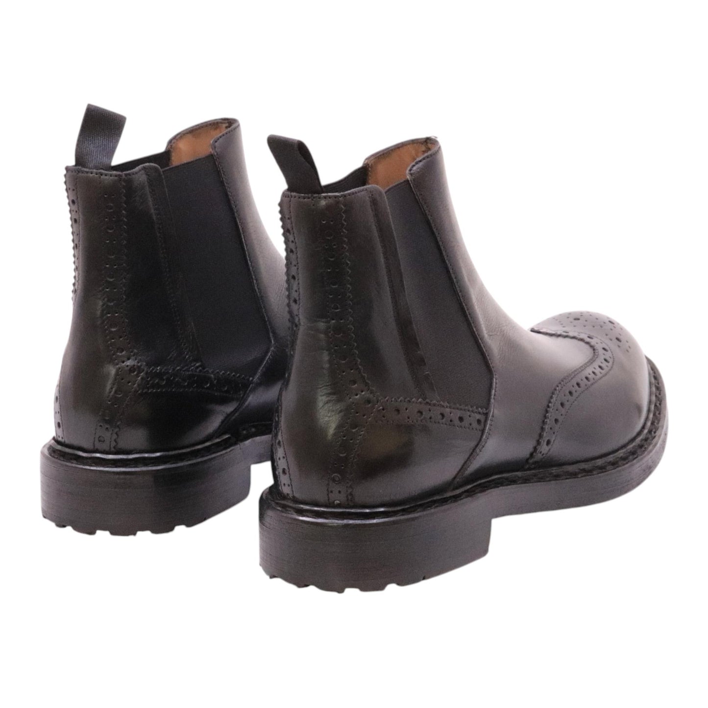 Crispiniano 483 chelsea boot uomo pelle nera 