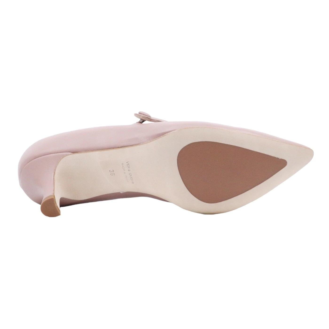 Décolleté donna Le Briella Z893 in elegante pelle di colore nude 