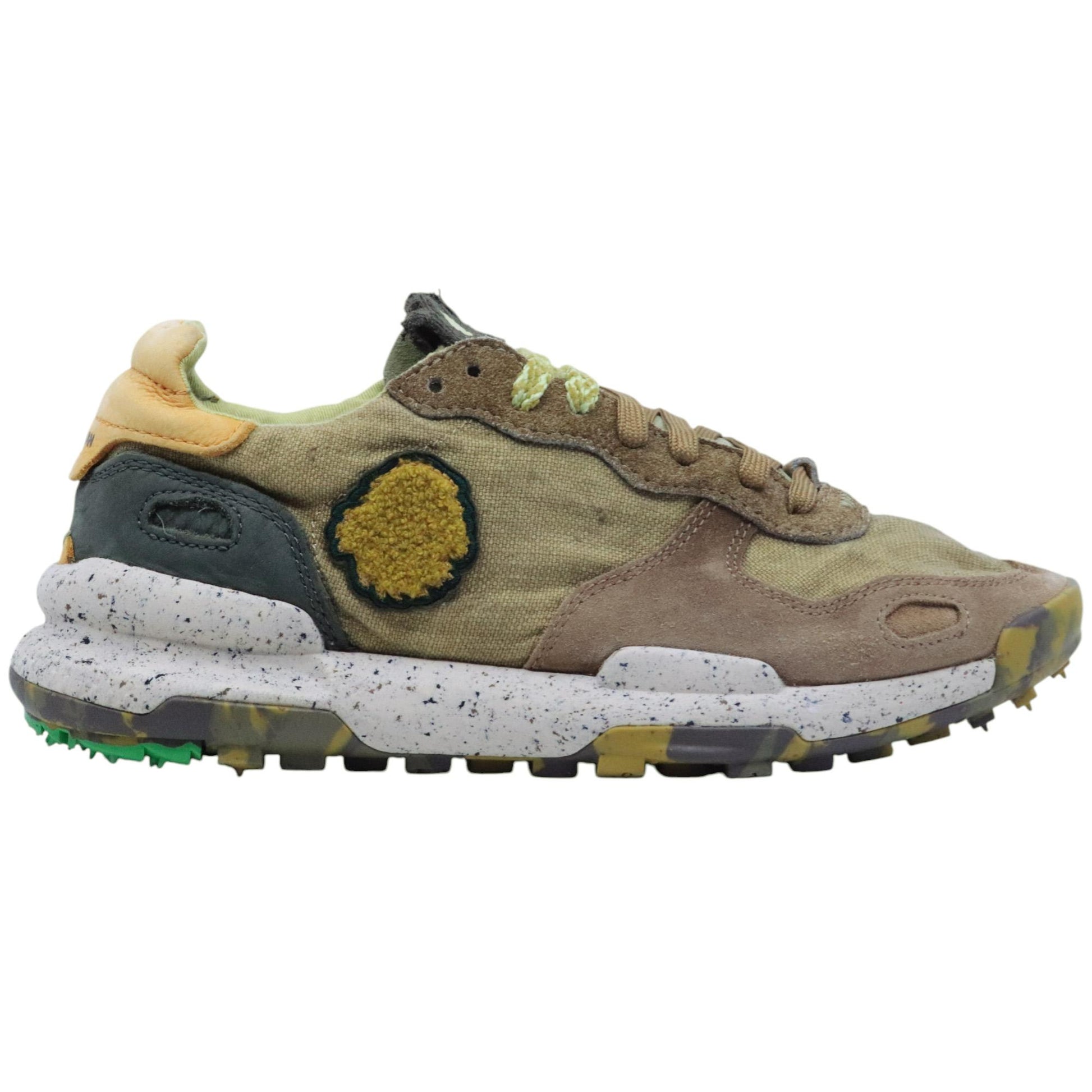 Satorisan Chacrona Linen sneaker uomo in lino verde 