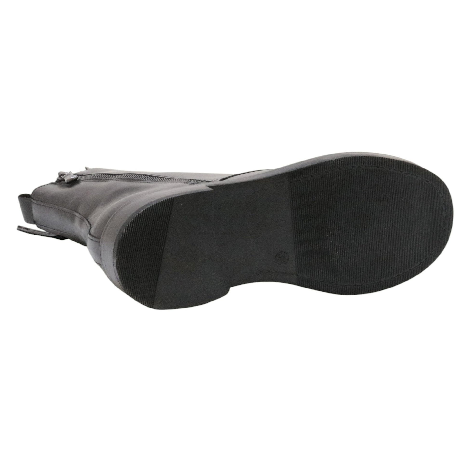 The Seller MW548 stivaletto donna in pelle nera 