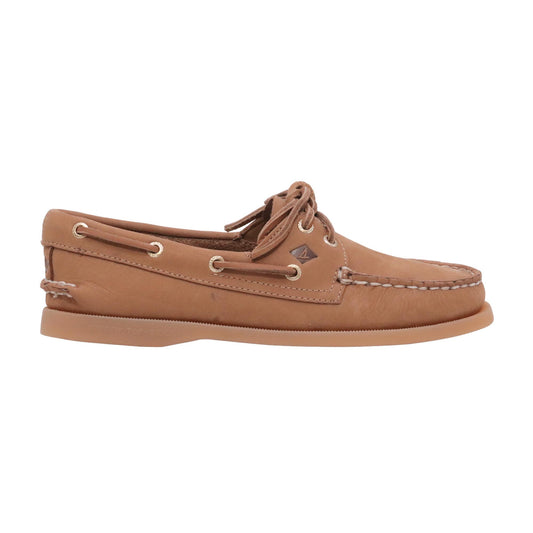 Sperry A/O 2-Eye scarpa da barca mocassino donna in pelle tan 