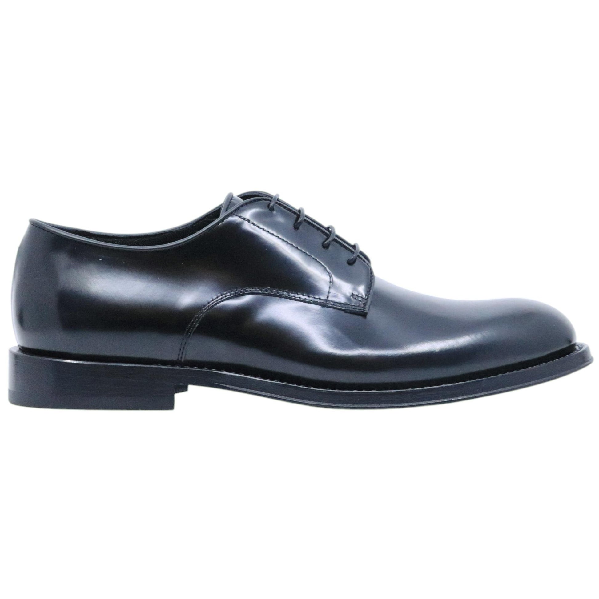 Scarpa Derby uomo Corvari 1821 in pelle nera spazzolata 