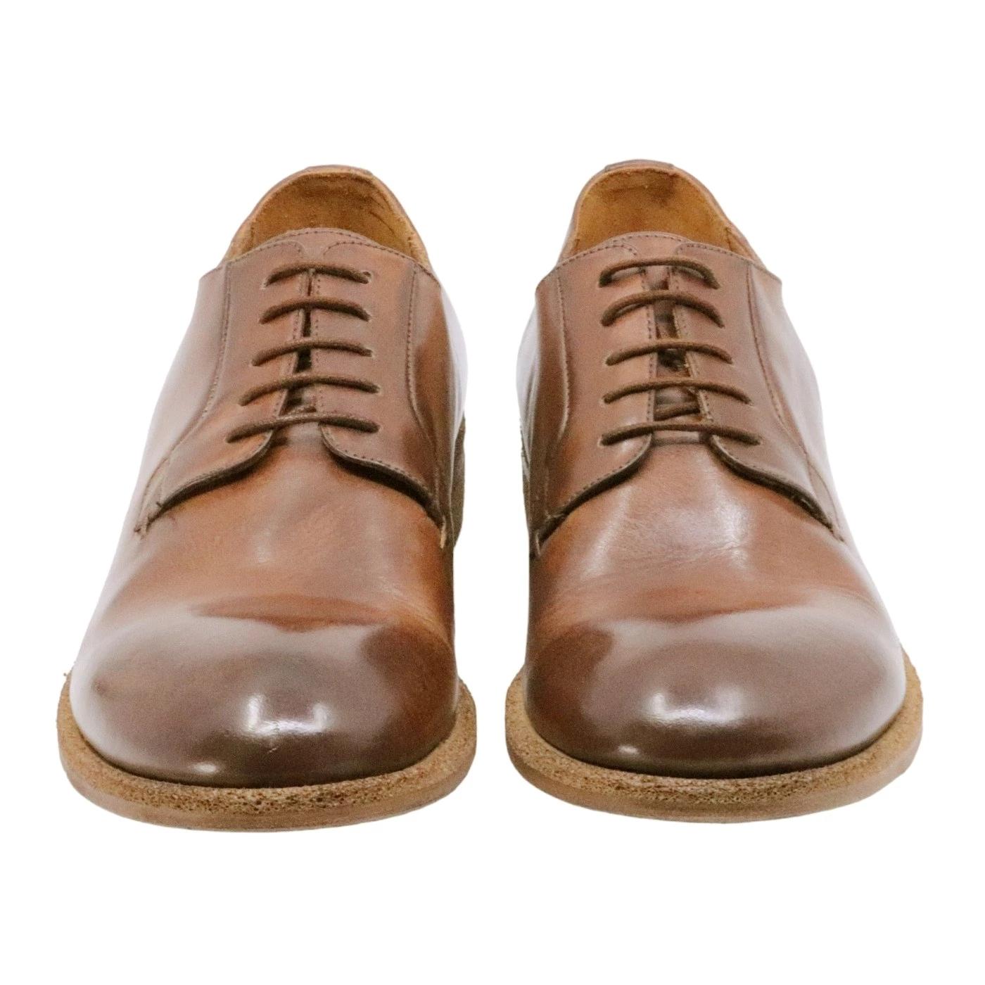 Scarpa Derby uomo Crispiniano 490 in pelle cuoio 