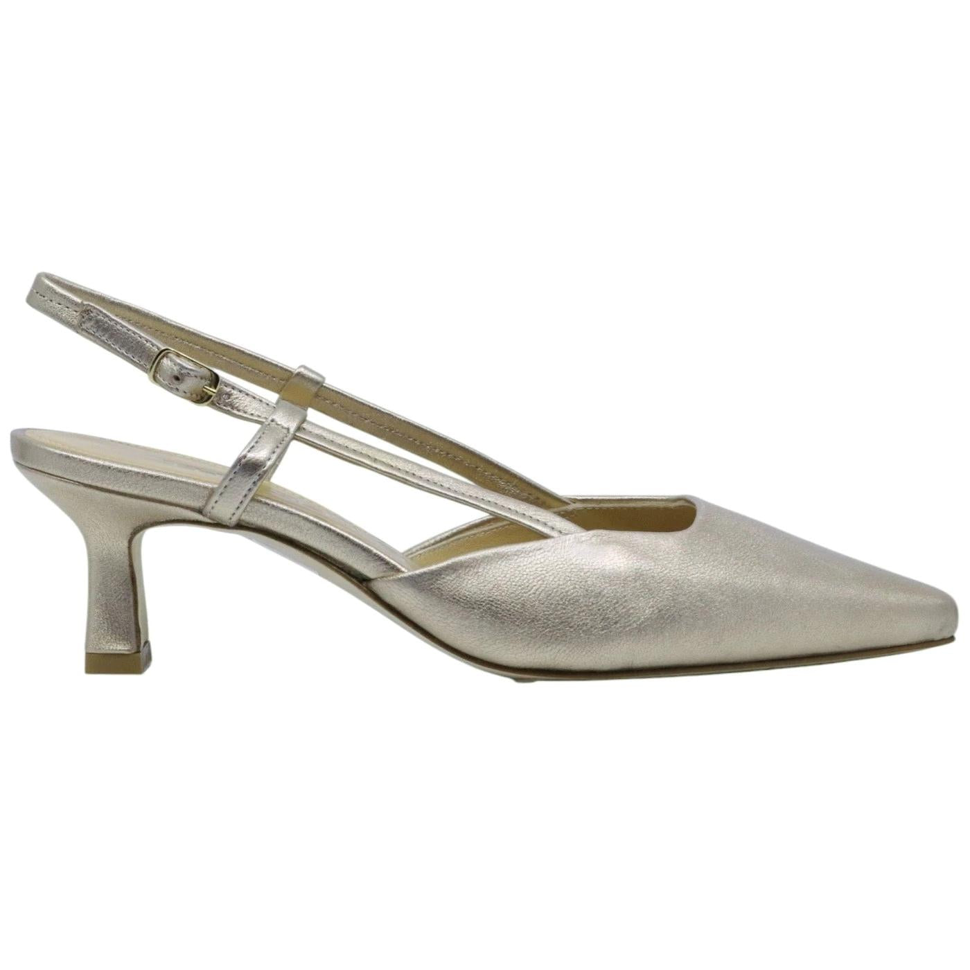 Slingback donna The Seller EN809 in pelle champagne 