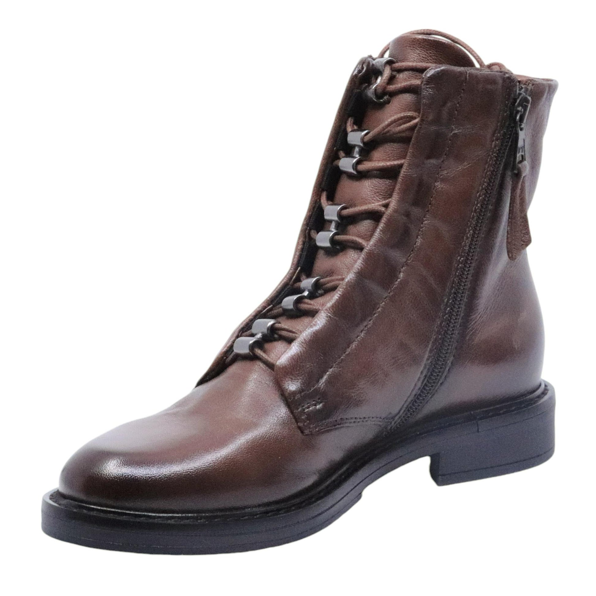 Anfibio Mjus T81205 da donna in pelle marrone 