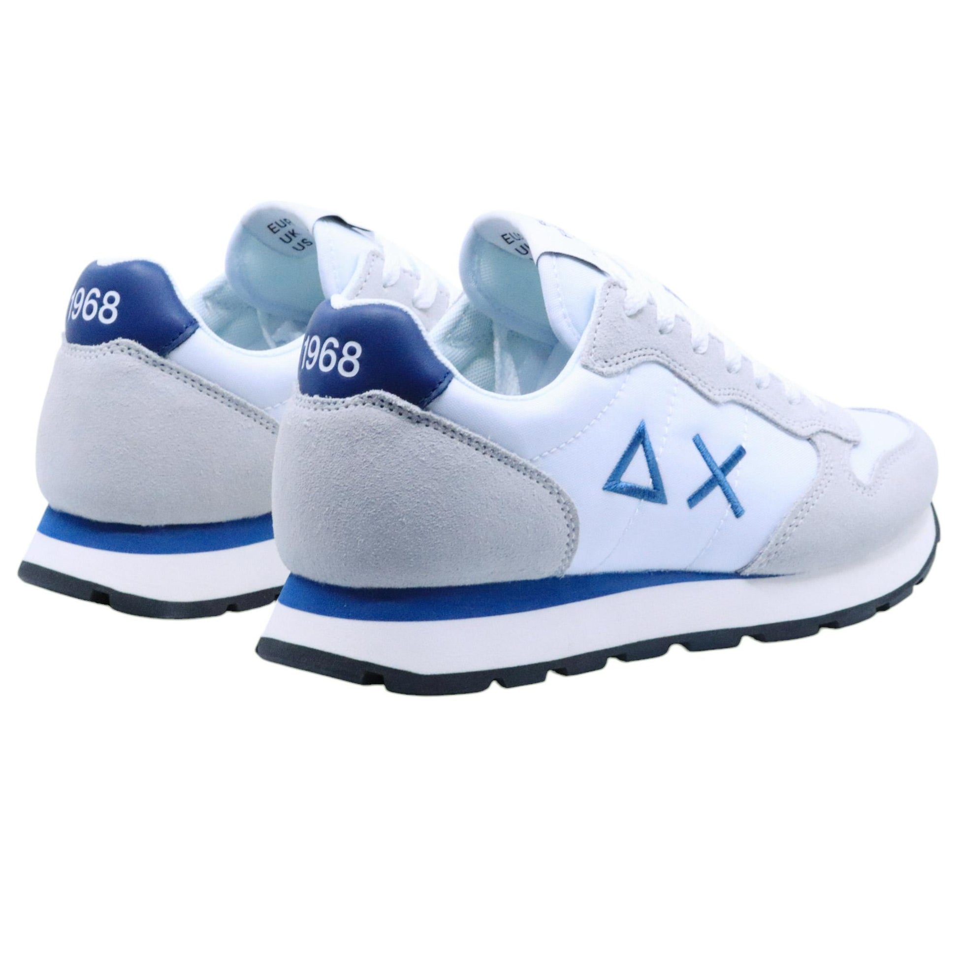 Sneaker uomo Sun68 Tom Solid Z35101 in tessuto bianco 