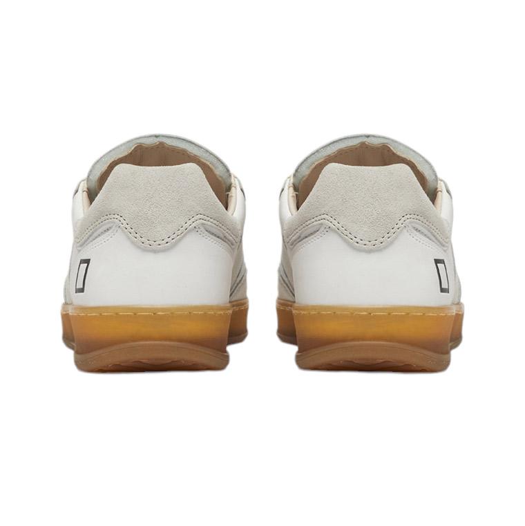 DATE Sporty Calf White SL CA WH sneaker uomo in pelle bianca 