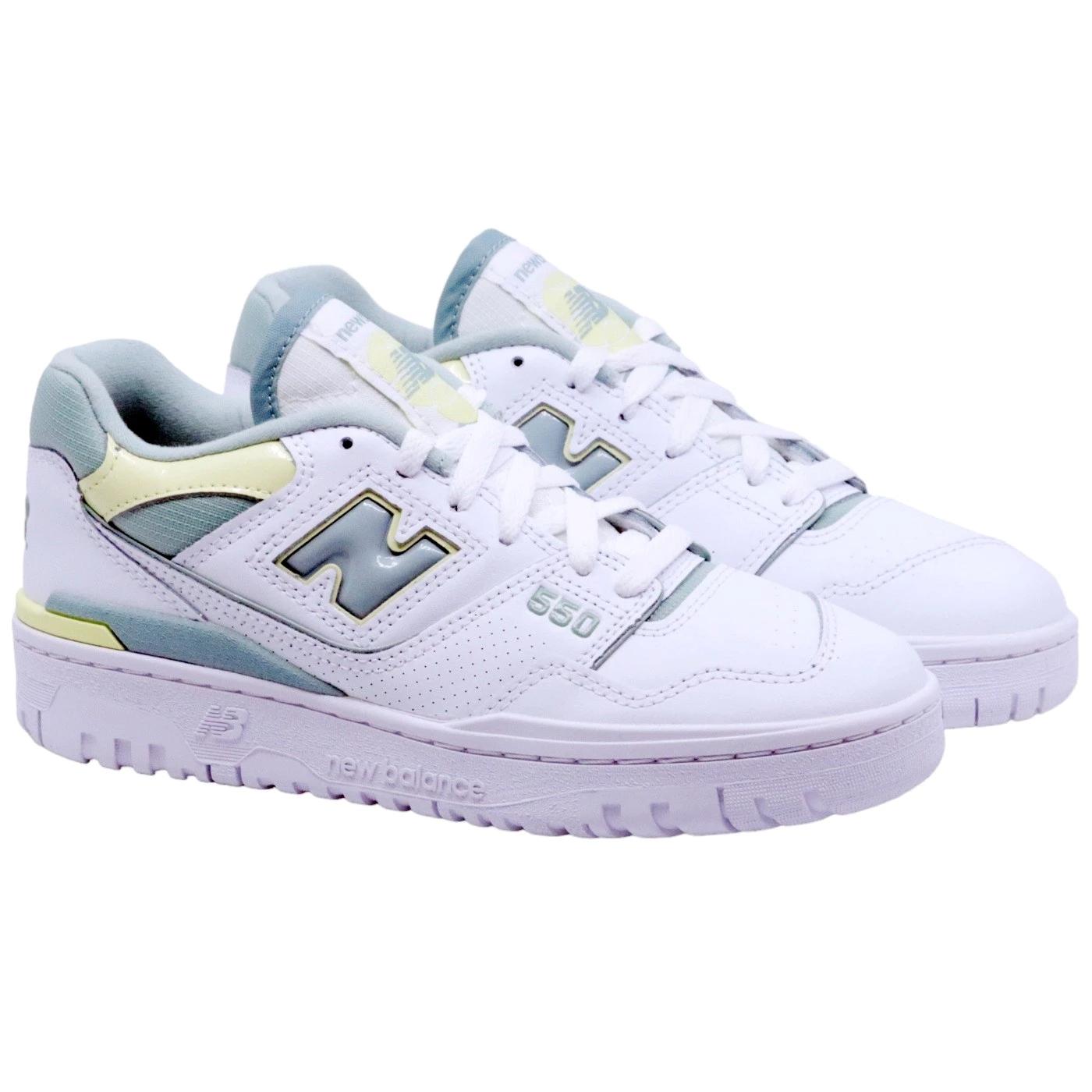 New Balance 550 sneaker unisex in pelle bianca 
