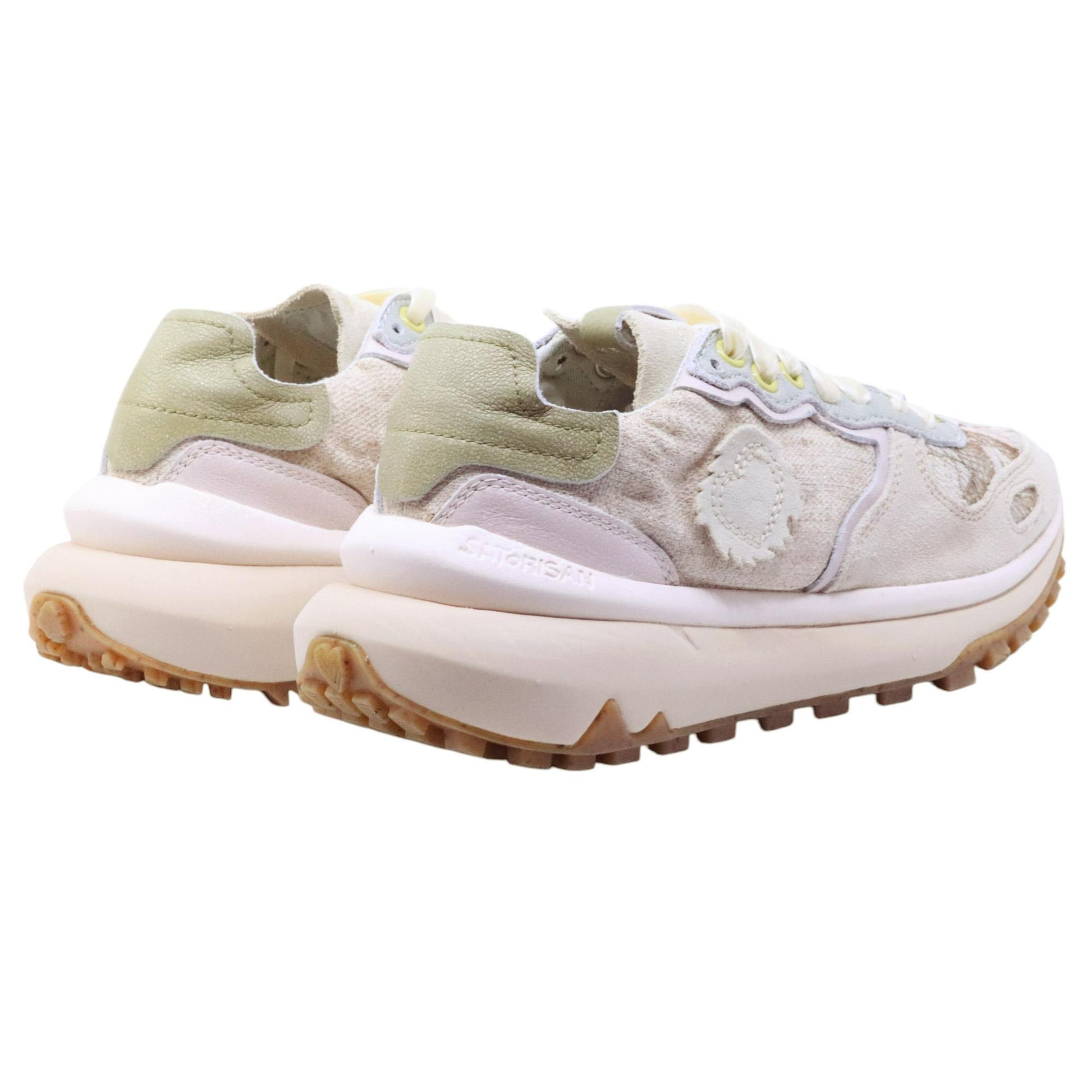 Satorisan Chacrona Metta Lino sneaker donna in lino bianco 