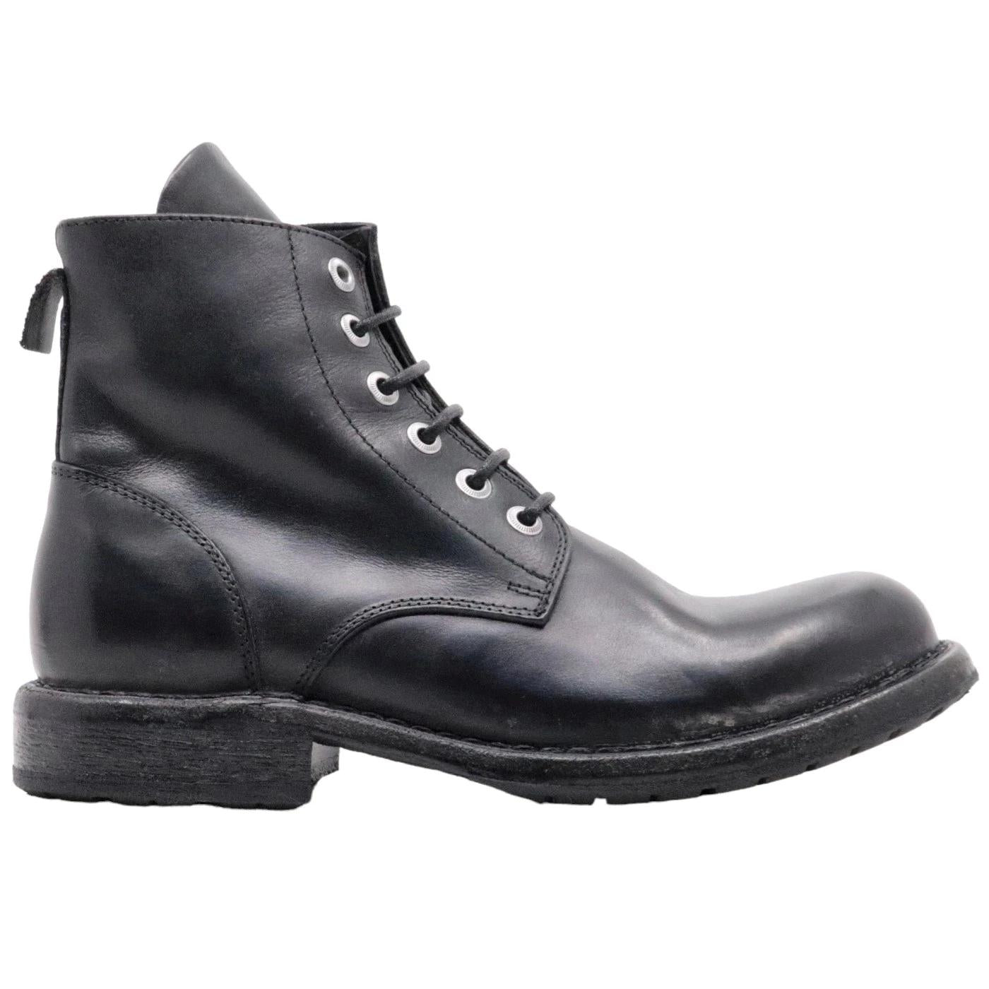 Stivaletto Moma 51301B Cera da uomo in pelle nero 