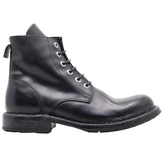Stivaletto Moma 51301B Cera da uomo in pelle nero 