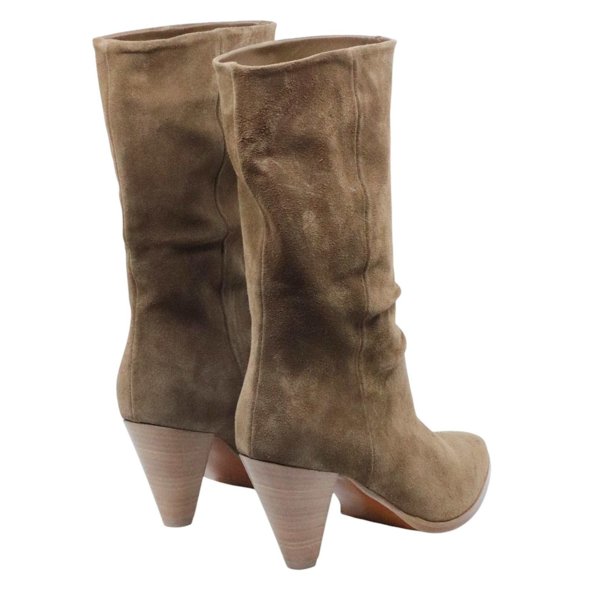 Stivaletto donna Curiositè 2710 in camoscio marrone 