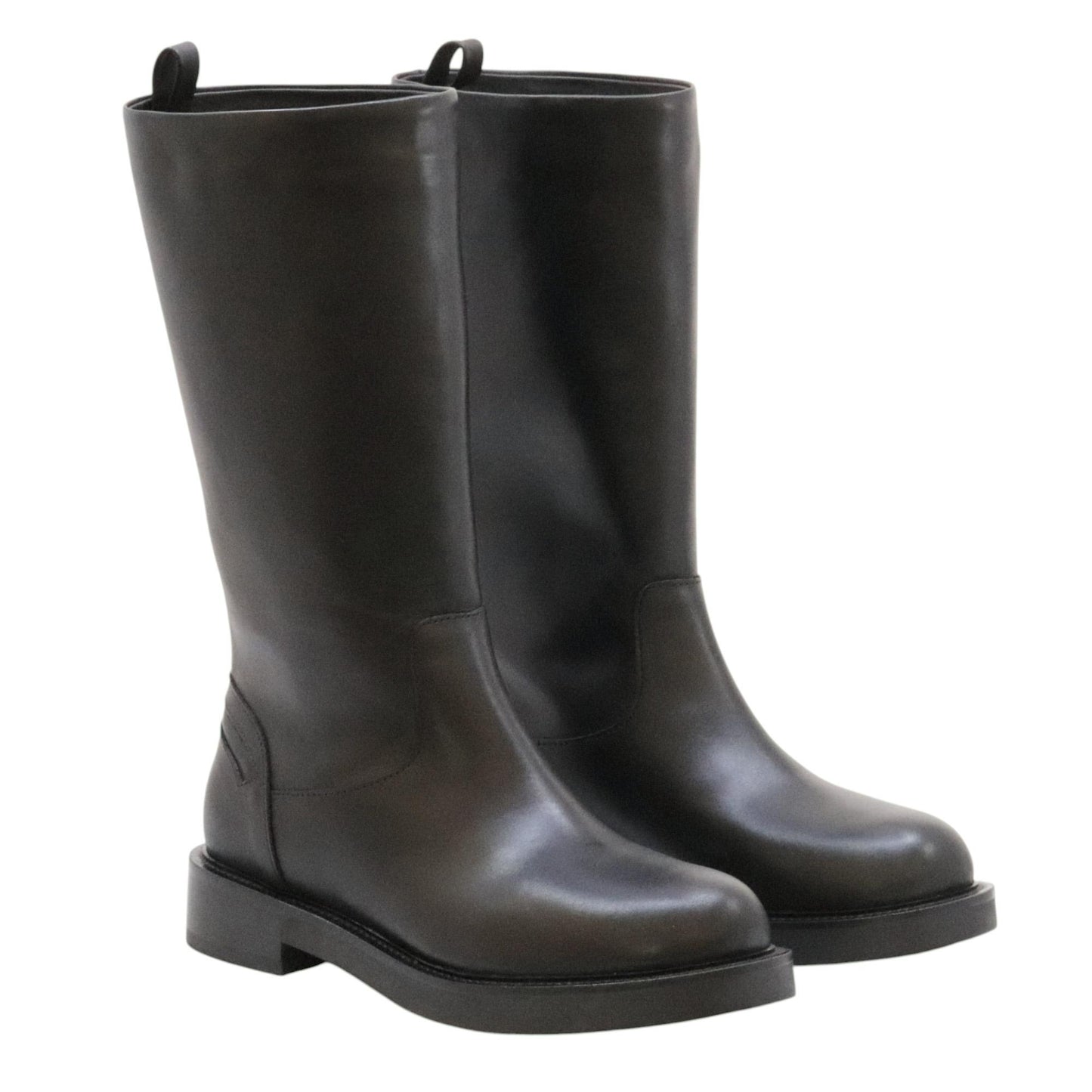 The Seller MW559 stivaletto donna in pelle nera senza zip 