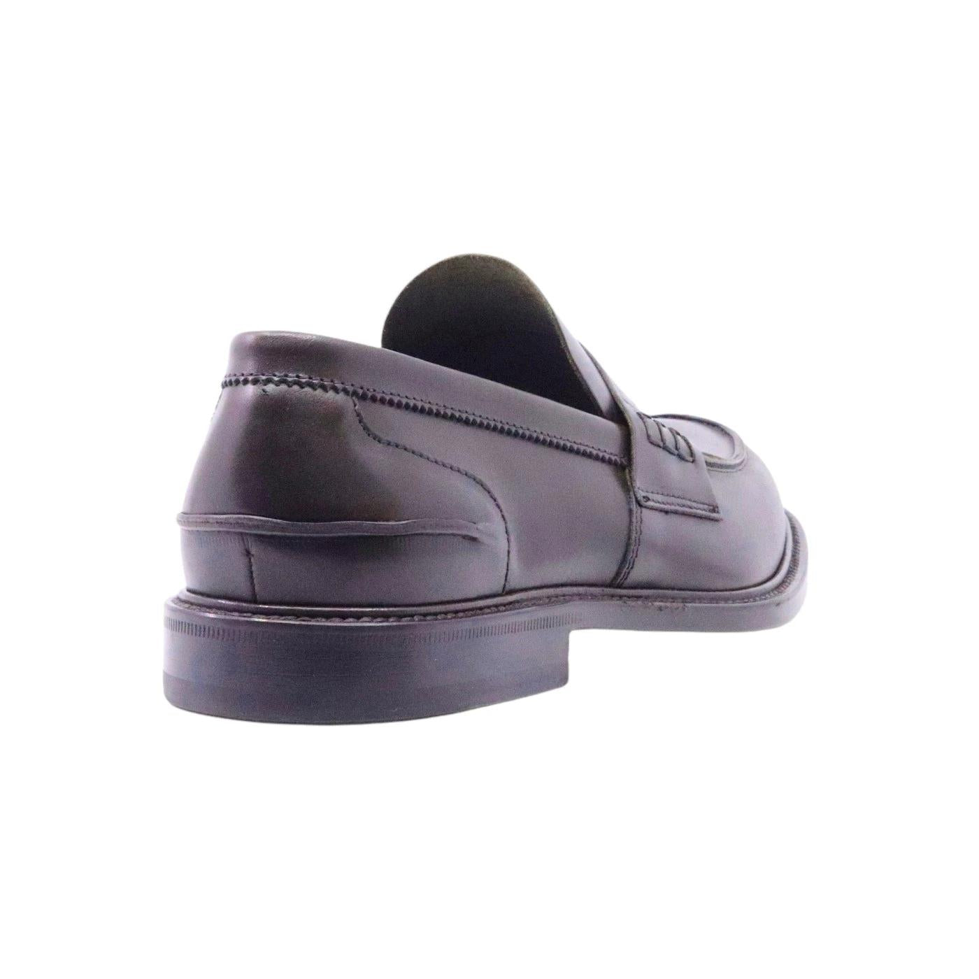 Douglas 784 Princess mocassino uomo in pelle marrone con suola in cuoio 