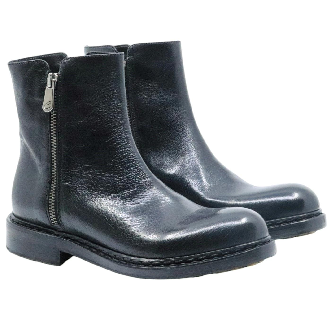 Stivaletto donna Crispiniano 574 in pelle nera 