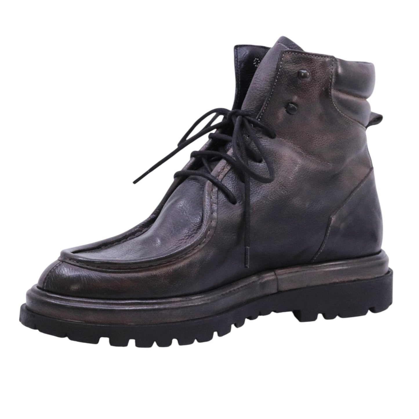 Pawelk's 22800 stivaletto uomo pelle grigia sfumata bordo norvegese 