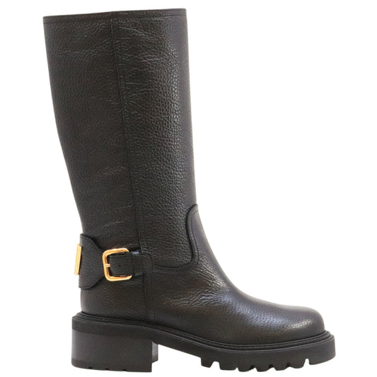 Via Roma 15 4496 stivale donna in pelle martellata nera 