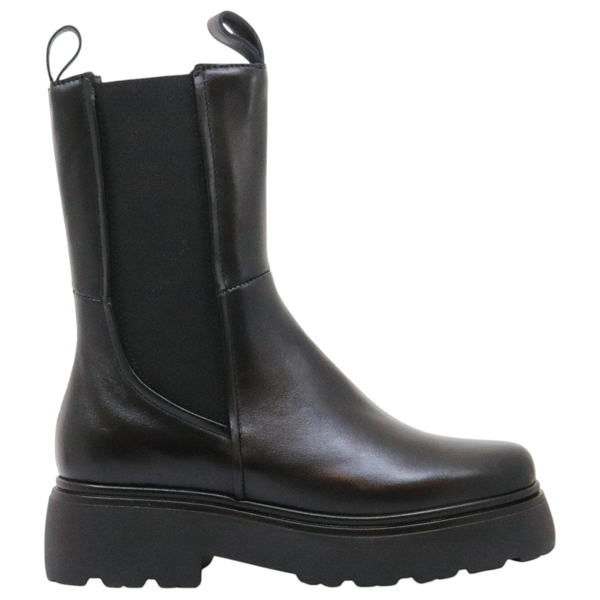 MJUS L44207 stivaletto chelsea donna in pelle nera 