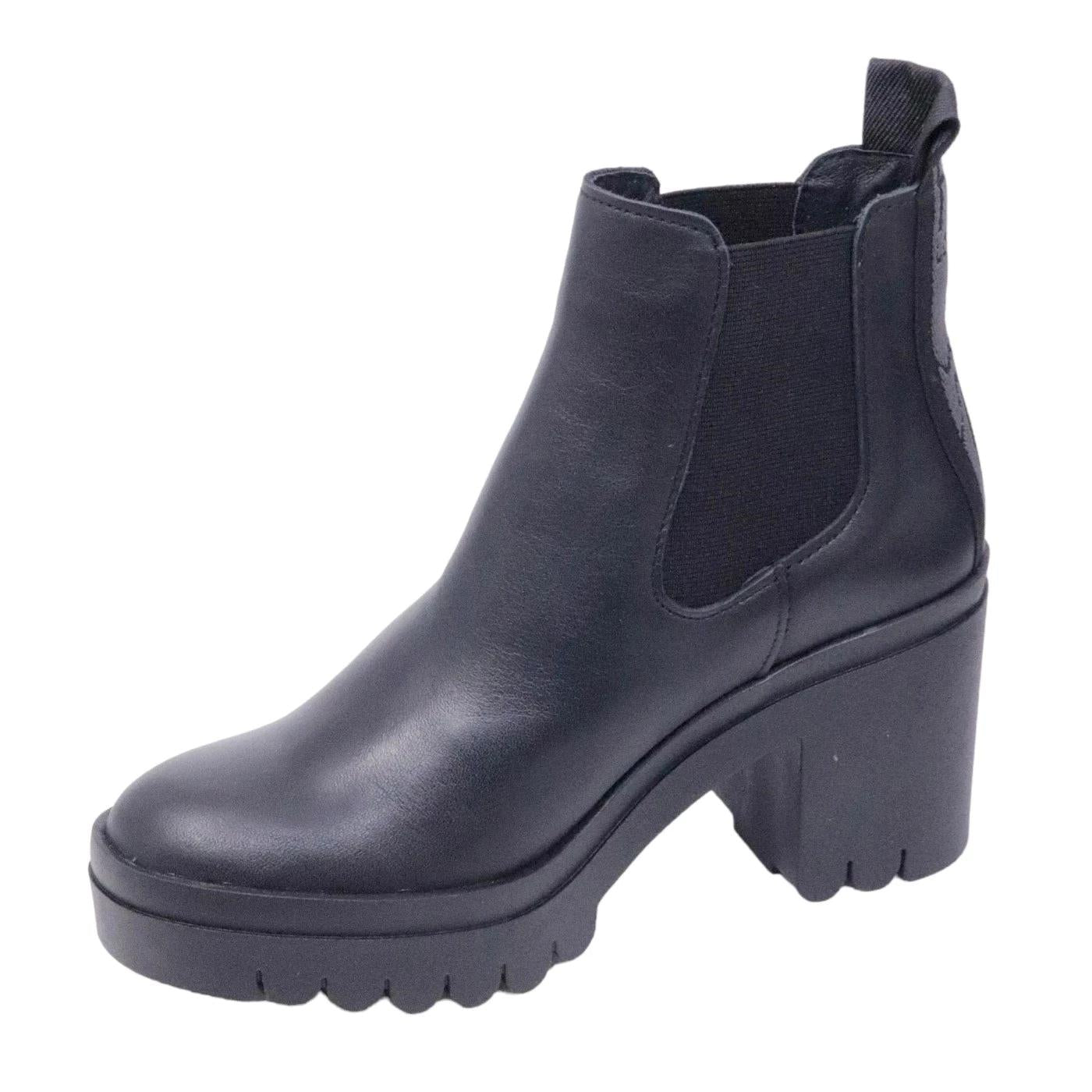 Chelsea Boot donna Fly London in pelle nera 