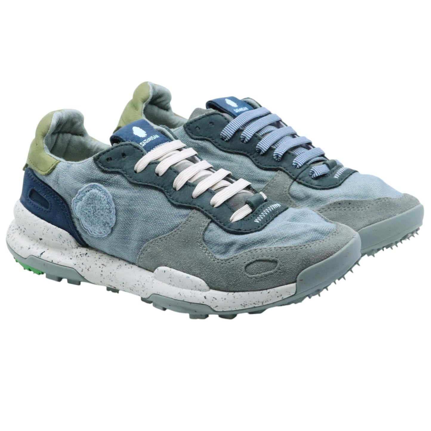 Satorisan Chacrona Linen sneaker uomo in lino blu 