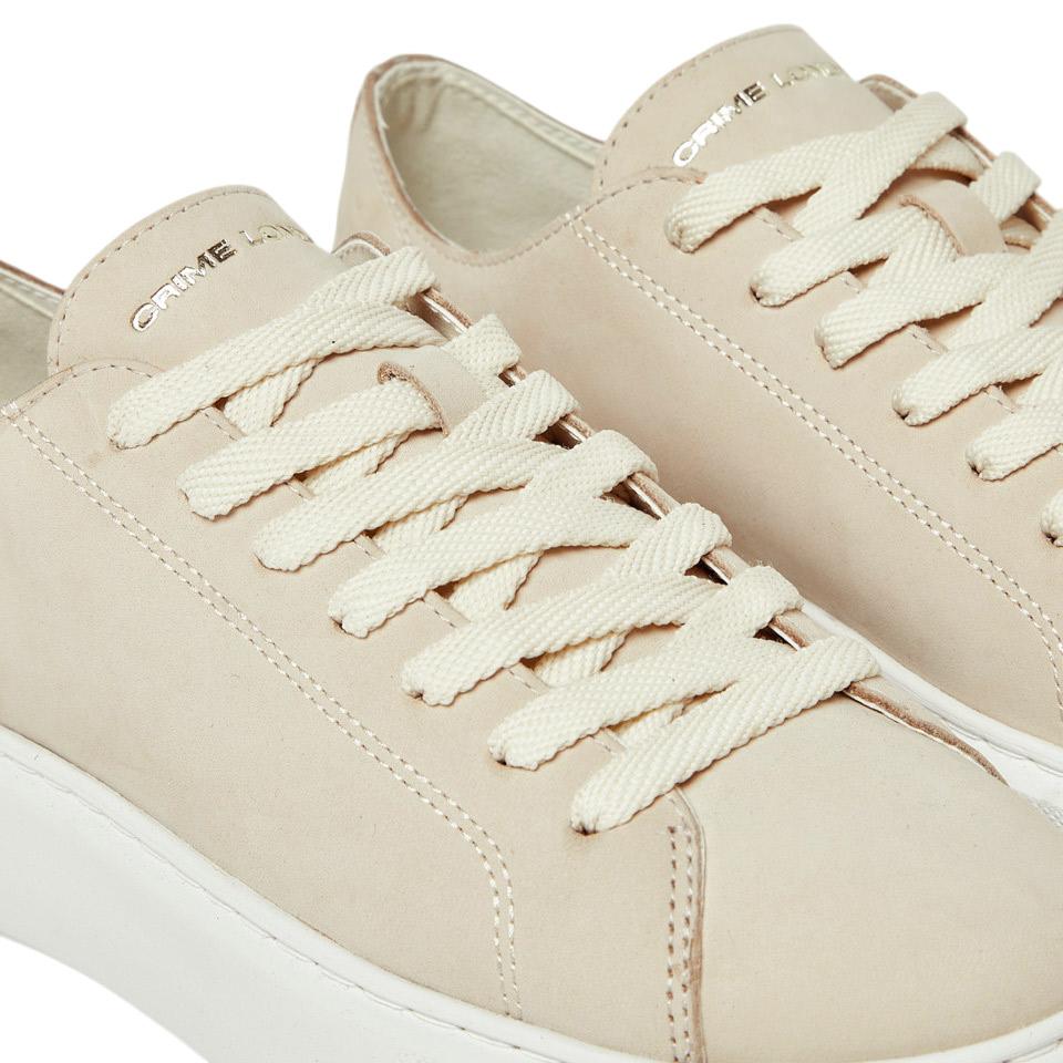 Sneaker donna Crime London Raw Cut 27751 in pelle rosa cipria 