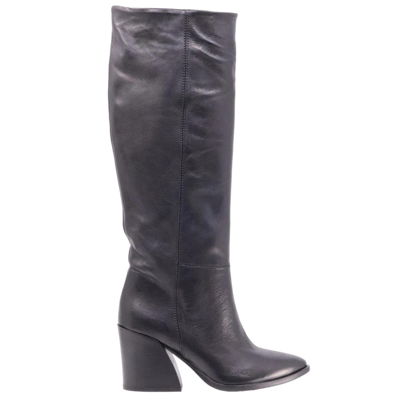 Stivale donna Curiositè 1634 in pelle in colore nero 