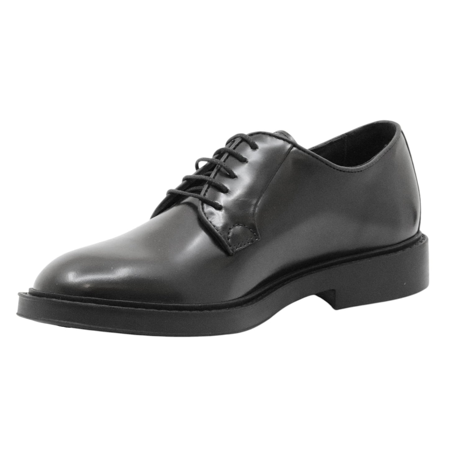 Antica Cuoieria 23050 scarpa derby uomo in pelle lucida nera 