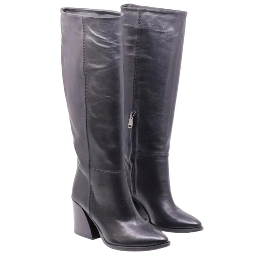 Stivale donna Curiositè 1634 in pelle in colore nero 
