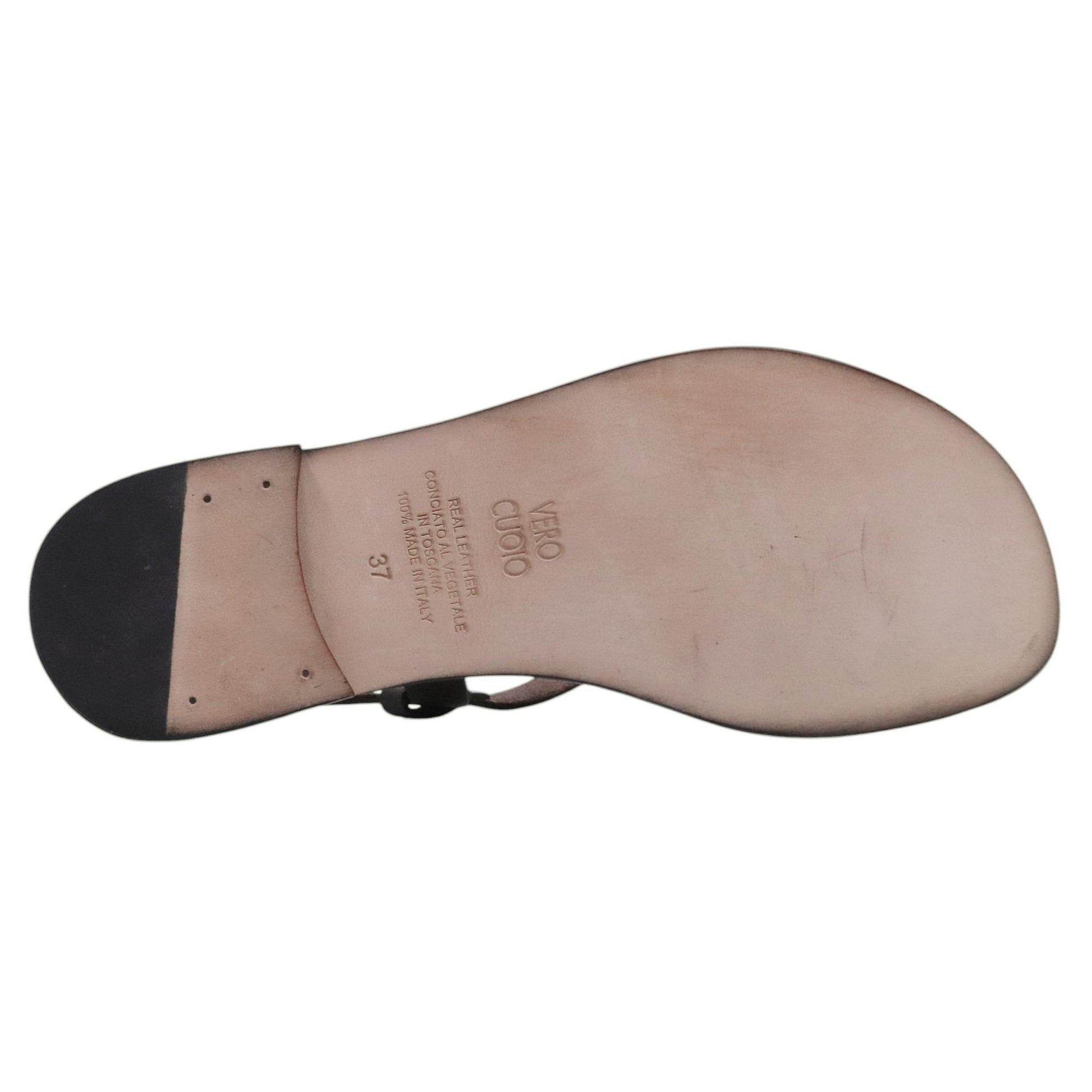 Sandalo donna L'angolo del cuoio Firenze 6651 in pelle marrone 