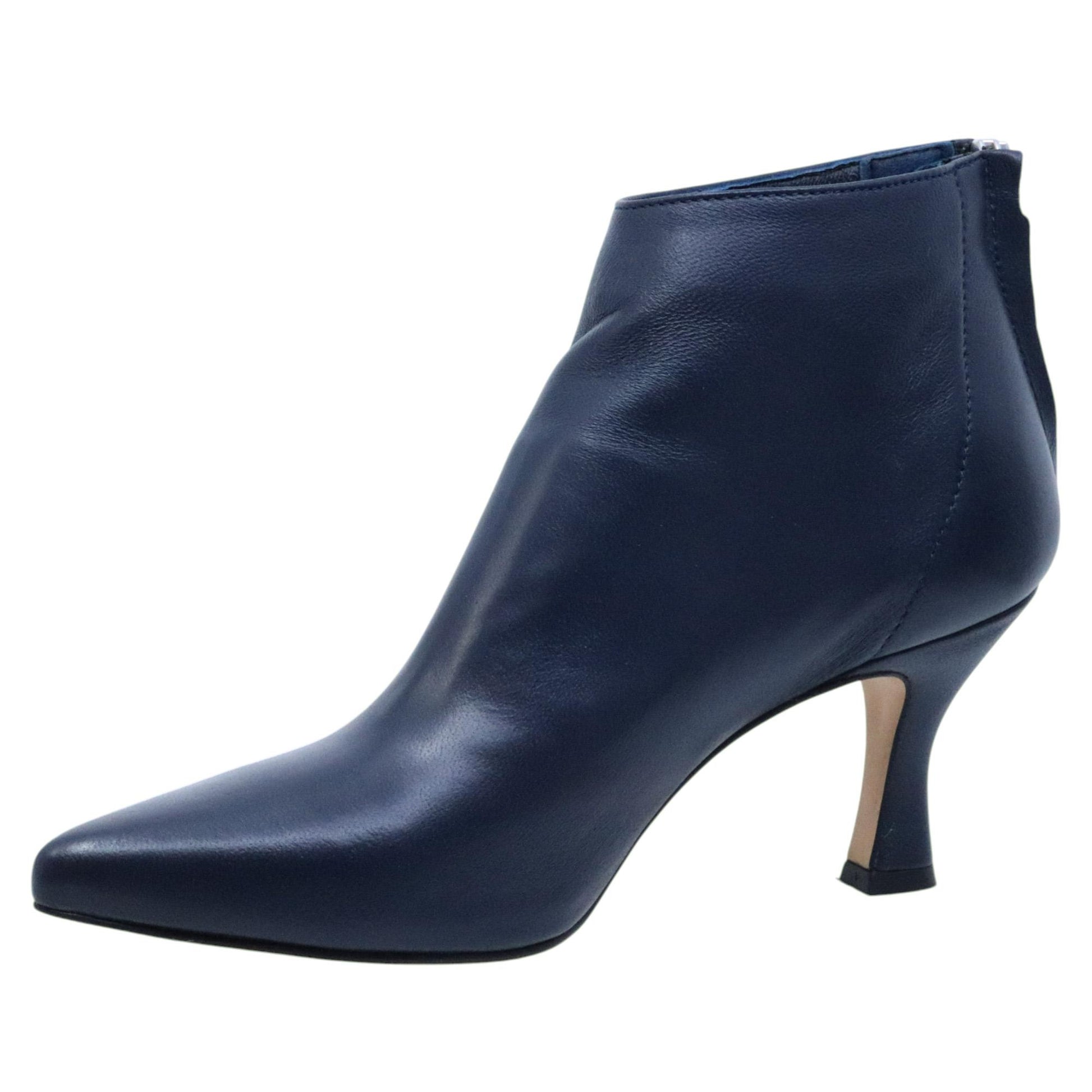 Tronchetto donna Ranyé 130 in pelle blu 