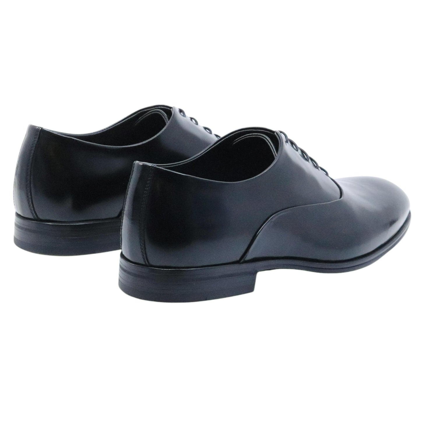 Scarpa Oxford uomo Corvari in pelle spazzolata nera 