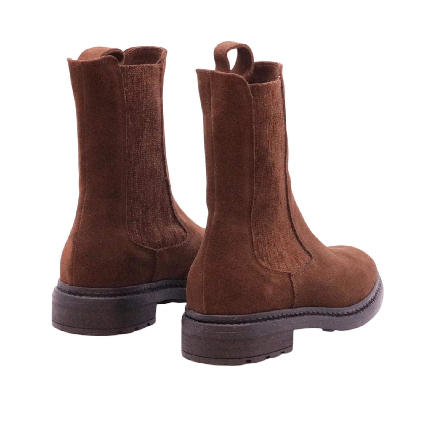 The Seller MW594 chelsea boot donna in camoscio marrone 