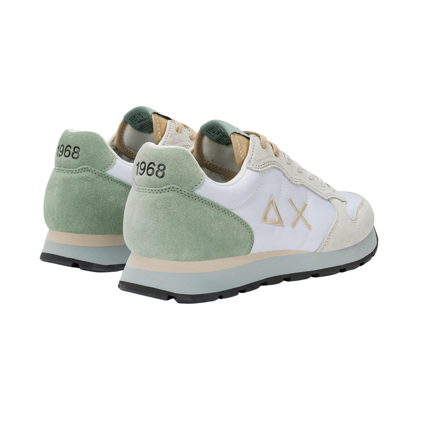 Sun68 Tom Multicolor Z36106-01 sneaker uomo bianca in nylon e camoscio 
