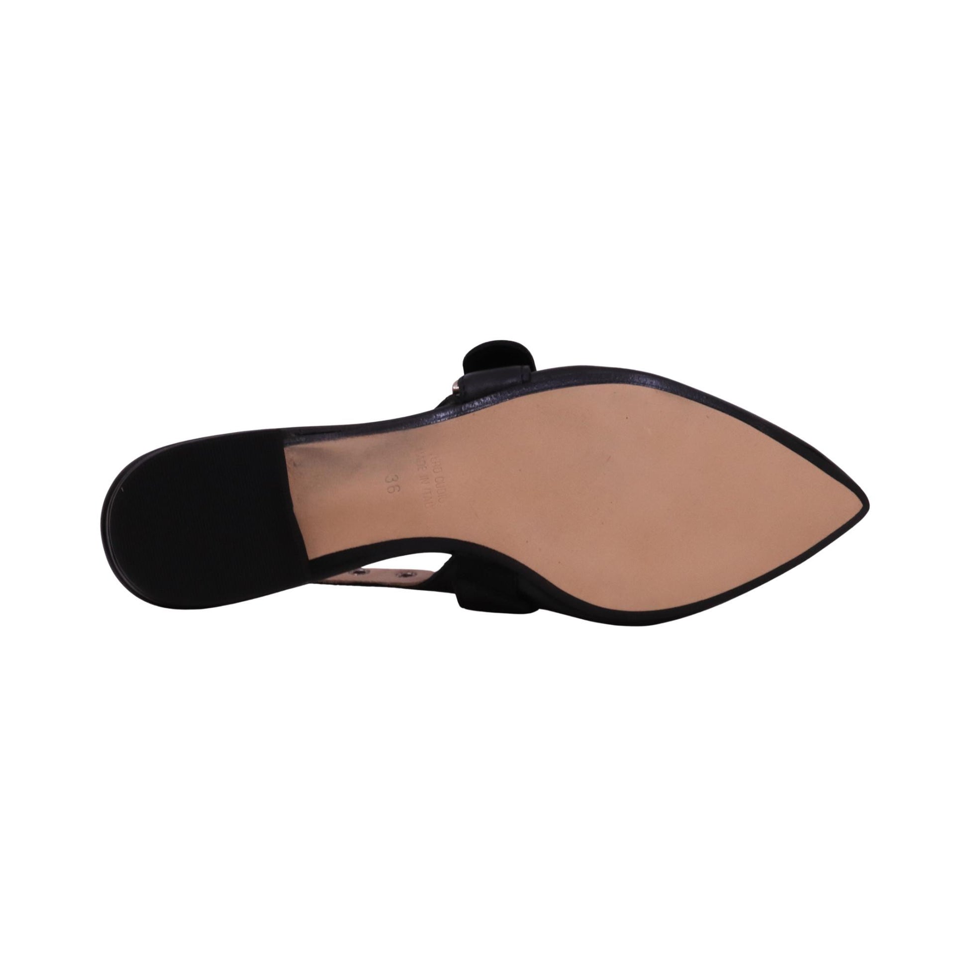 Jaffè 655 Nappa Nero slingback donna in pelle nera con tacco basso 