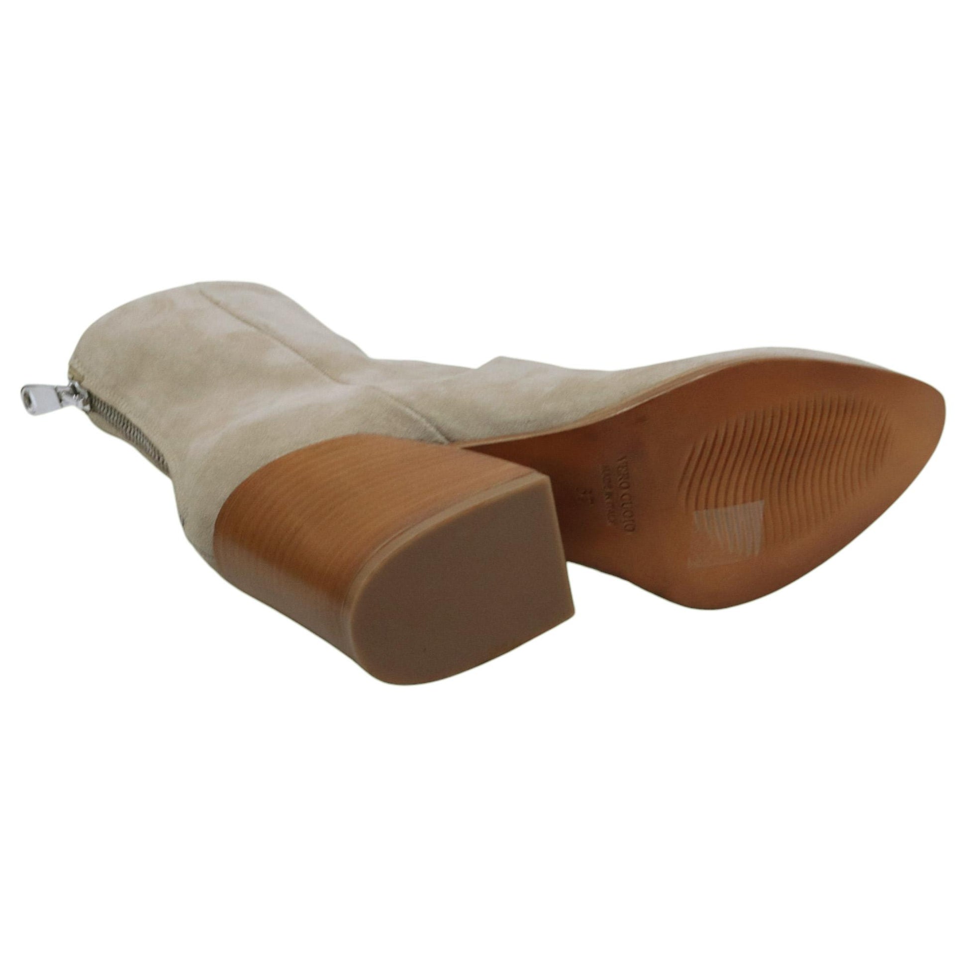Stivaletto donna Curiositè 1636 in camoscio taupe 