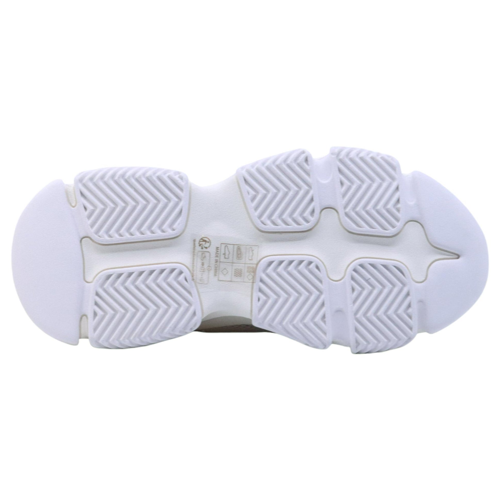 Steve Madden Possession sneaker donna in tessuto bianco e argento 