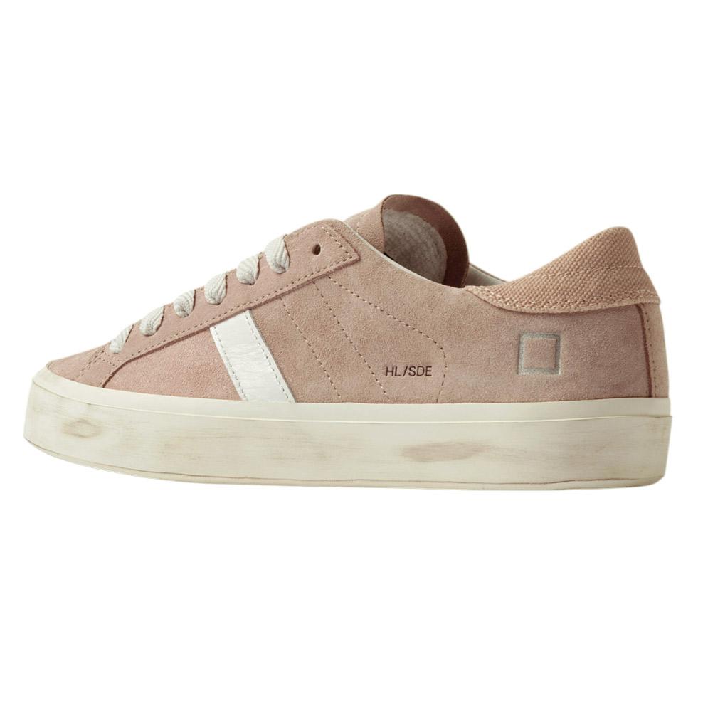 DATE Hill Low Suede Pink HL SD PK sneaker donna in camoscio rosa 