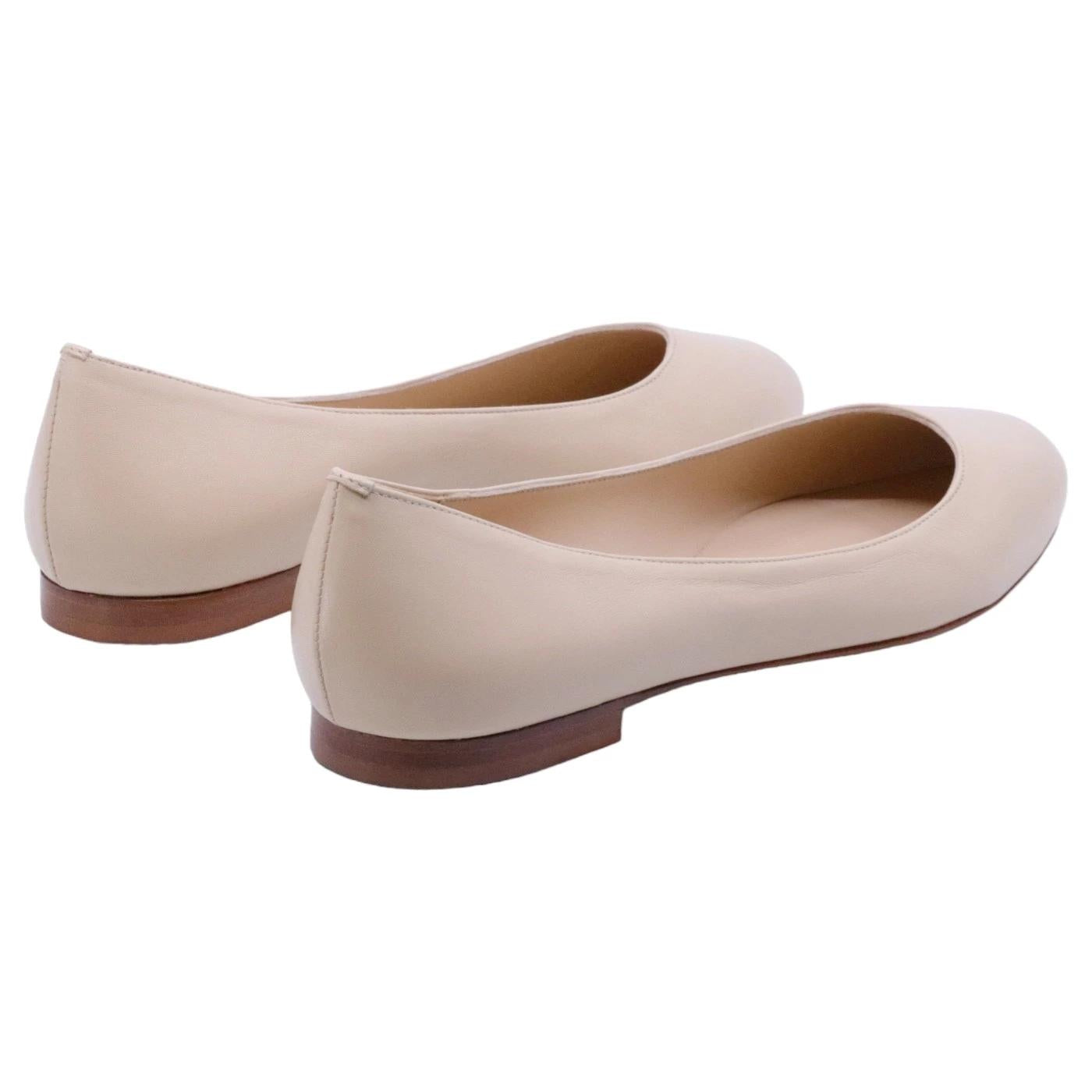 Ballerina Fabio Rusconi da donna in morbida pelle di colore sabbia 