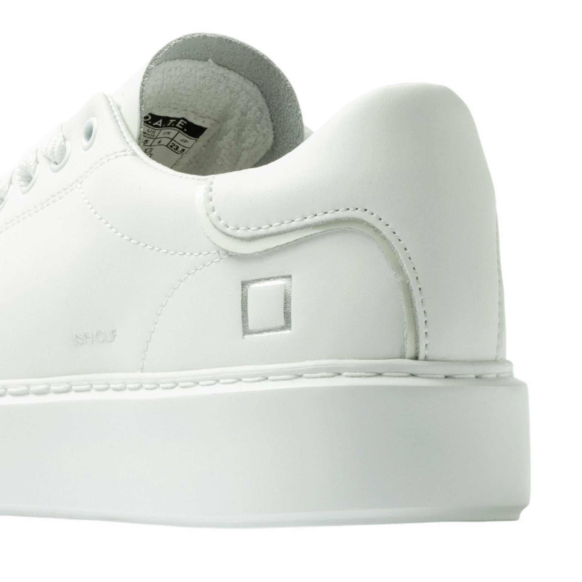 DATE Sfera Calf White SF CA WH sneaker donna in pelle bianca 