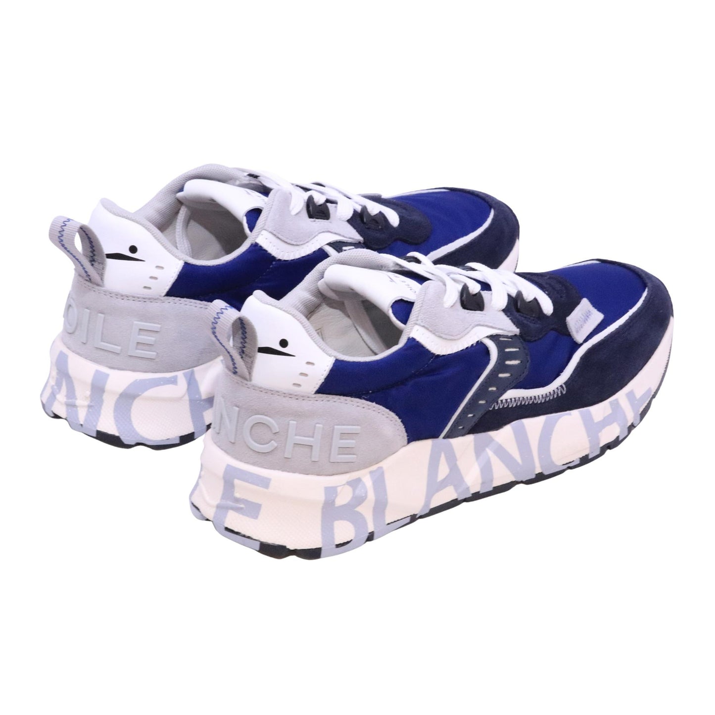 Voile Blanche Club01 sneaker uomo suede nylon blue grey 