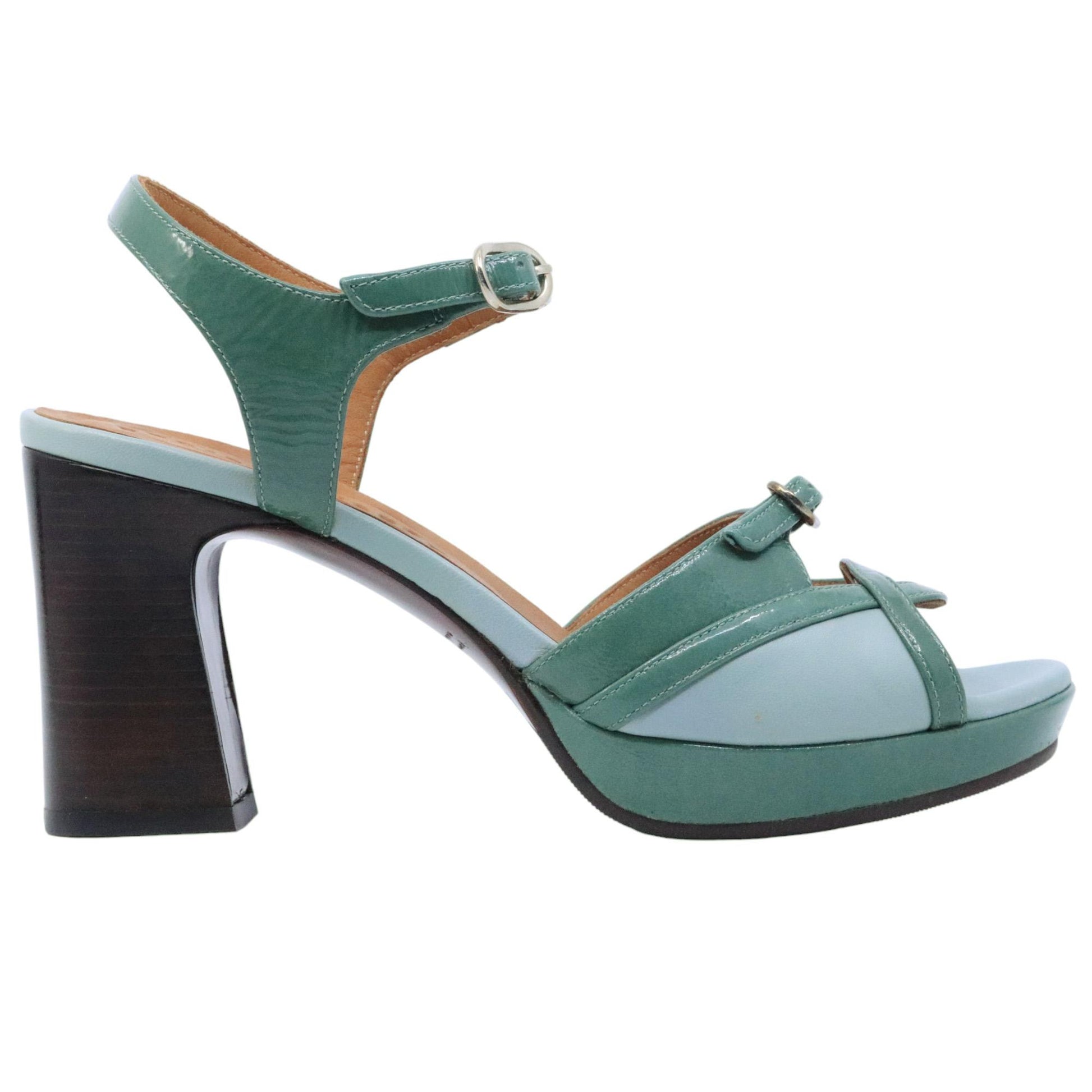 Chie Mihara Kaelo sandalo donna in pelle verde 