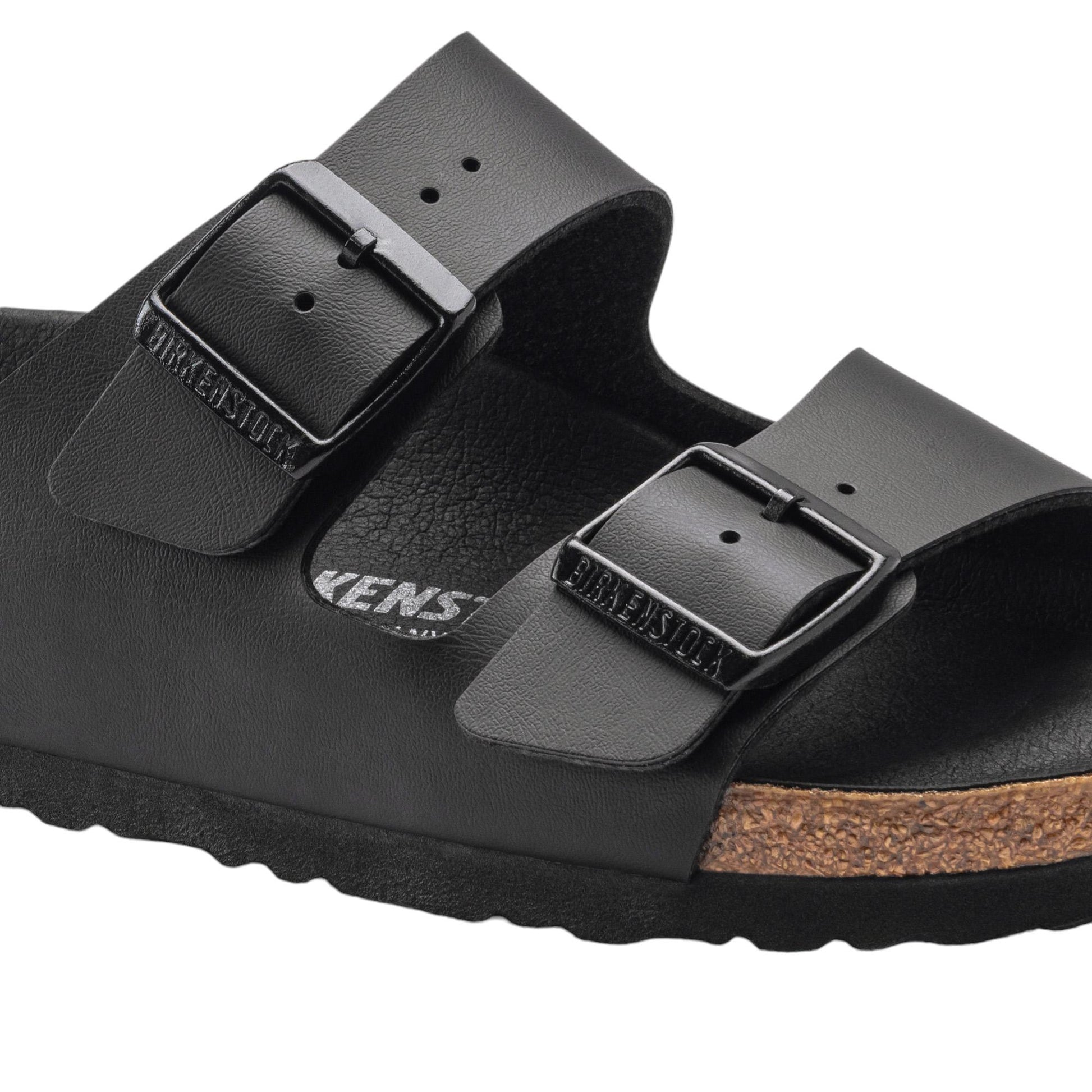 Birkenstock Arizona Triples Black sandalo doppia fibbia nera 